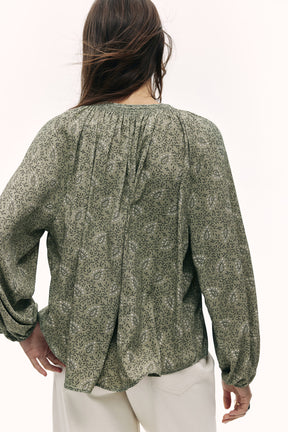 Blusa oversize em tecido encrespado