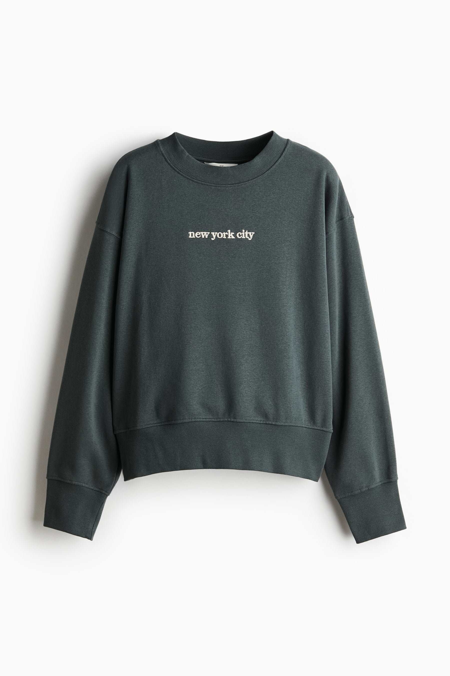 Sweatshirt com motivo de texto